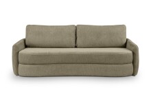Schlafsofa >Diana< in grün, Strukturstoff - 231x93x108cm (BxHxT)