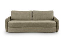 Schlafsofa >Diana< in grün, Strukturstoff - 231x93x108cm (BxHxT)