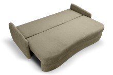 Schlafsofa >Diana< in grün, Strukturstoff - 231x93x108cm (BxHxT)