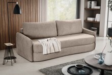 Schlafsofa >Diana< in beige, Strukturstoff -...