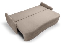Schlafsofa >Diana< in beige, Strukturstoff - 231x93x108cm (BxHxT)