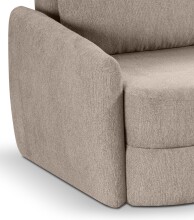 Schlafsofa >Diana< in beige, Strukturstoff - 231x93x108cm (BxHxT)