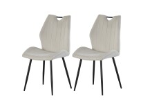 Esszimmerstuhl >Christin< 2er Set in creme,...