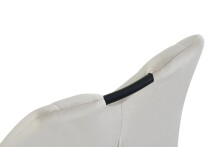 Esszimmerstuhl >Christin< 2er Set in creme, Velouroptik - 52x75x58cm (BxHxT)