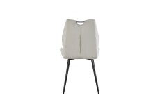 Esszimmerstuhl >Christin< 2er Set in creme, Velouroptik - 52x75x58cm (BxHxT)