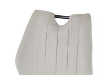 Esszimmerstuhl >Christin< 2er Set in creme, Velouroptik - 52x75x58cm (BxHxT)