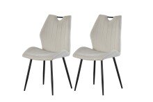 Esszimmerstuhl >Christin< 2er Set in creme,...