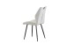 Esszimmerstuhl >Christin< 2er Set in creme, Velouroptik - 52x75x58cm (BxHxT)