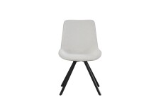 Drehstuhl >Emilia< 2er Set in creme, Webstoff - 52x85x61cm (BxHxT)