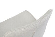Drehstuhl >Emilia< 2er Set in creme, Webstoff - 52x85x61cm (BxHxT)