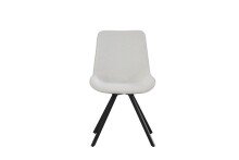 Drehstuhl >Emilia< 2er Set in creme, Webstoff -...