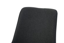 Drehstuhl >Emilia< 2er Set in anthrazit, Webstoff - 52x85x61cm (BxHxT)