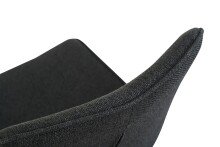 Drehstuhl >Emilia< 2er Set in anthrazit, Webstoff - 52x85x61cm (BxHxT)