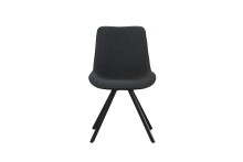 Drehstuhl >Emilia< 2er Set in anthrazit, Webstoff -...