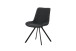 Drehstuhl >Emilia< 2er Set in anthrazit, Webstoff - 52x85x61cm (BxHxT)
