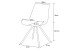 Drehstuhl >Emilia< 2er Set in anthrazit, Webstoff - 52x85x61cm (BxHxT)