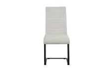 Freischwinger >Leni< 2er Set in creme, Strukturstoff - 43x98x59cm (BxHxT)