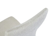 Freischwinger >Leni< 2er Set in creme, Strukturstoff - 43x98x59cm (BxHxT)