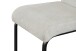 Freischwinger >Leni< 2er Set in creme, Strukturstoff - 43x98x59cm (BxHxT)