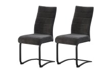 Freischwinger >Leni< 2er Set in anthrazit,...