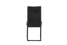 Freischwinger >Leni< 2er Set in anthrazit, Strukturstoff - 43x98x59cm (BxHxT)