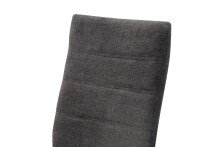 Freischwinger >Leni< 2er Set in anthrazit, Strukturstoff - 43x98x59cm (BxHxT)