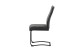 Freischwinger >Leni< 2er Set in anthrazit, Strukturstoff - 43x98x59cm (BxHxT)