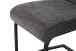 Freischwinger >Leni< 2er Set in anthrazit, Strukturstoff - 43x98x59cm (BxHxT)