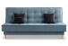 Schlafsofa >Bono< in blau, Strukturstoff - 199x91x91cm (BxHxT)