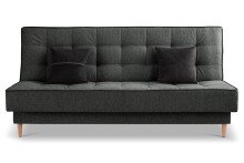 Schlafsofa >Bono< in grau, Strukturstoff - 199x91x91cm (BxHxT)