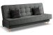 Schlafsofa >Bono< in grau, Strukturstoff - 199x91x91cm (BxHxT)
