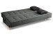 Schlafsofa >Bono< in grau, Strukturstoff - 199x91x91cm (BxHxT)