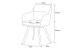 Stuhl >Sophie< 2er Set in anthrazit, Chenille-Optik - 53x87x62cm (BxHxT)