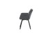 Stuhl >Sophie< 2er Set in anthrazit, Chenille-Optik - 53x87x62cm (BxHxT)