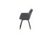Stuhl >Sophie< 2er Set in anthrazit, Chenille-Optik - 53x87x62cm (BxHxT)