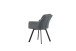 Stuhl >Sophie< 2er Set in anthrazit, Chenille-Optik - 53x87x62cm (BxHxT)