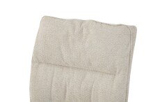 Freischwinger >Frieda< 2er Set in creme, Chenille-Optik - 47x94x61cm (BxHxT)