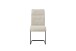 Freischwinger >Frieda< 2er Set in creme, Chenille-Optik - 47x94x61cm (BxHxT)