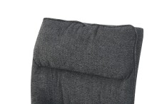 Freischwinger >Frieda< 2er Set in anthrazit, Chenille-Optik - 47x94x61cm (BxHxT)