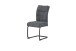 Freischwinger >Frieda< 2er Set in anthrazit, Chenille-Optik - 47x94x61cm (BxHxT)