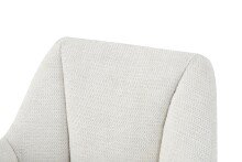 Stuhl >Bella< 2er Set in creme, Chenille-Optik - 55x82x62cm (BxHxT)