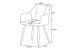 Stuhl >Bella< 2er Set in anthrazit, Chenille-Optik - 55x82x62cm (BxHxT)