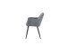 Stuhl >Bella< 2er Set in anthrazit, Chenille-Optik - 55x82x62cm (BxHxT)