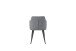 Stuhl >Bella< 2er Set in anthrazit, Chenille-Optik - 55x82x62cm (BxHxT)