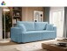 Schlafsofa >Point< in hellblau, Webstoff - 250x95x99cm (BxHxT)