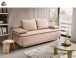 Schlafsofa >Sendi< in braun-beige, Velour - 210x103x90cm (BxHxT)