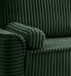 Schlafsofa >Grubs< in smaragdgrün, Cord - 225x96x93cm (BxHxT)