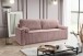 Schlafsofa >Grubs< in rosa, Cord - 225x96x93cm (BxHxT)