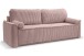 Schlafsofa >Grubs< in rosa, Cord - 225x96x93cm (BxHxT)