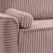 Schlafsofa >Grubs< in rosa, Cord - 225x96x93cm (BxHxT)